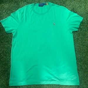 Polo Ralph Lauren Tee (Green, Size L, Slim Fit)